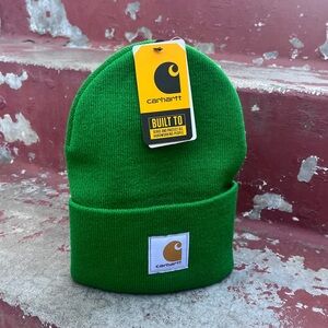 Carhartt Knit Cuffed Beanie Green Carhartt Beanie Patch NWT A18 GD8 Hat
